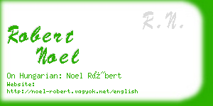 robert noel business card